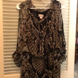 Jessica Simpson Shoulder/sleeve cutout mini dress